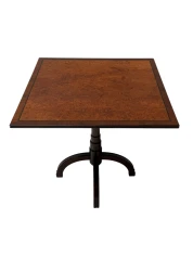 Art Deco Tilt-Top Table, Solid Walnut & Burl, Swedish Design, 1930s